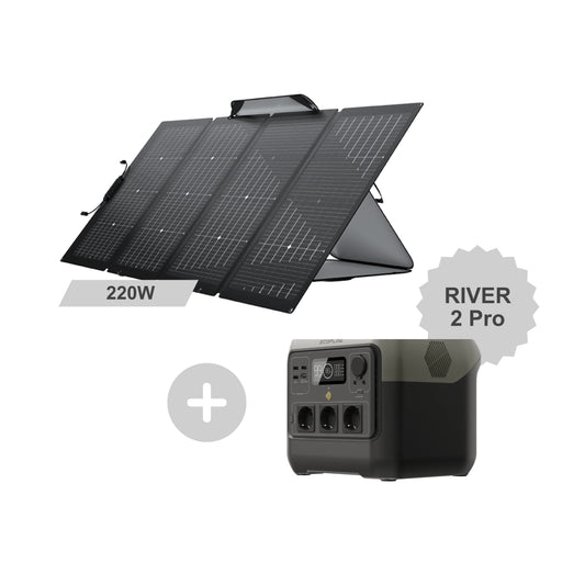 Camping Set RIVER 2 Pro + 220W Solarmodul