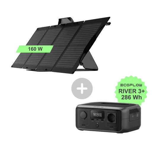 Solar-Set: EcoFlow Powerstation + 160W Solarmodul