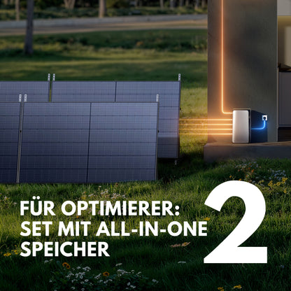 Balkonkraftwerk mit Speicher
